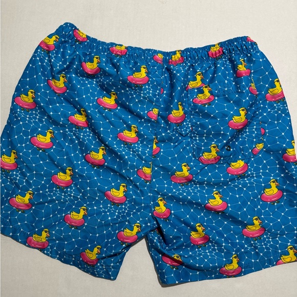 Beach Bros Swim Trunks, Duck Floatie Print, Men's XXL #912 - Picture 6 of 6